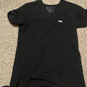 Figs Black Scrub Top Catarina one pocket xs women’s new